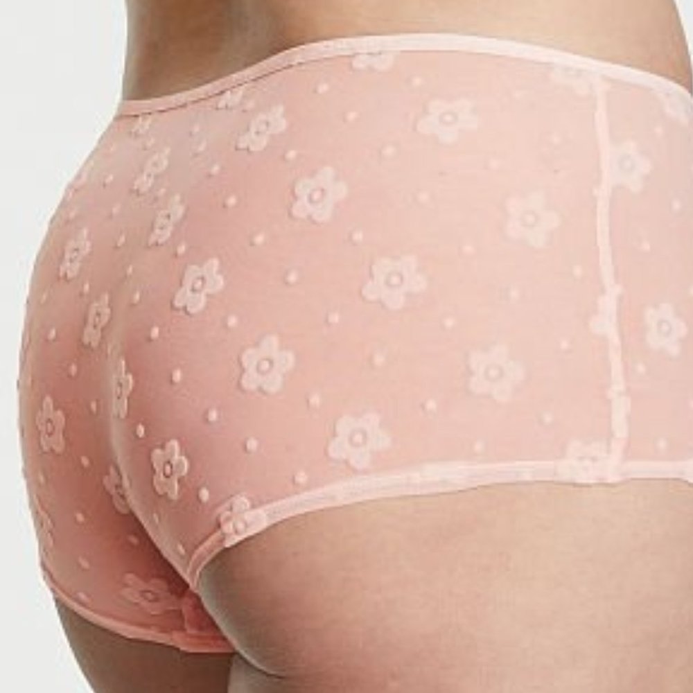 VS Shortie Panty Pink with Daisies NWT